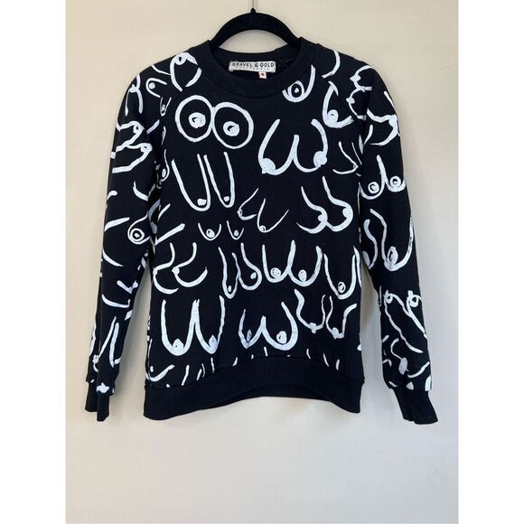 Gravel & Gold Boobs Sweatshirt - Picture 3 of 6